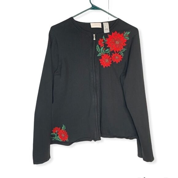 LIZ claiborne embroidered sweater - Picture 2 of 9